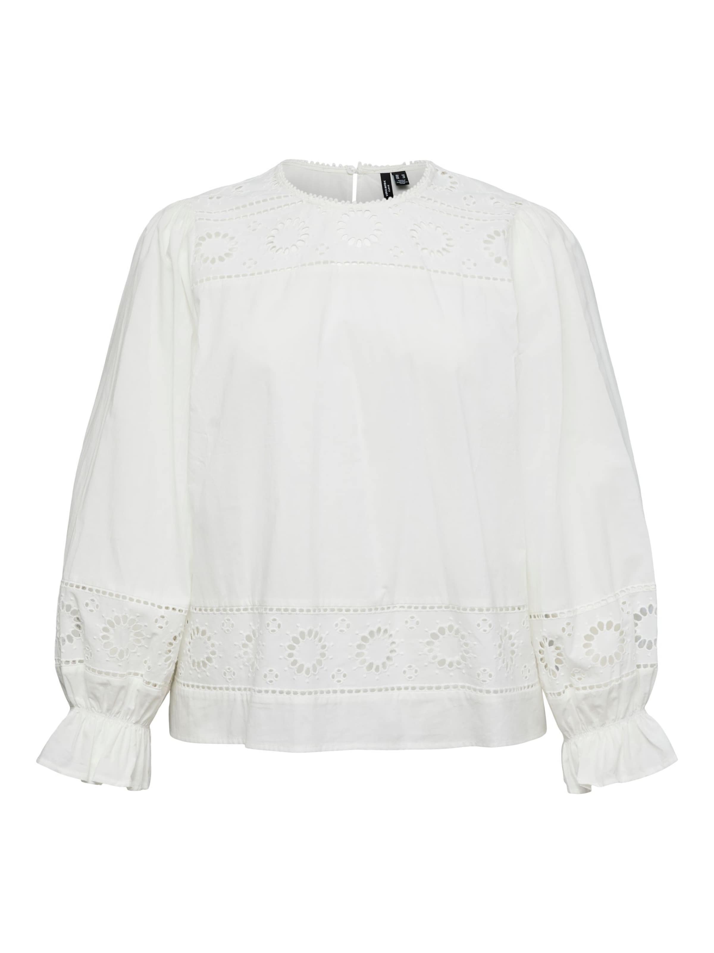 Chemisier 'VMCuna' Vero Moda Curve en blanc : devant
