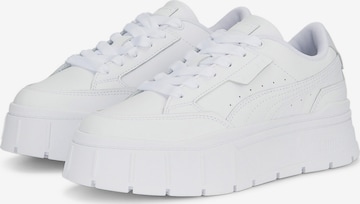 Sneaker bassa 'Mayze Stack' di PUMA in bianco: frontale