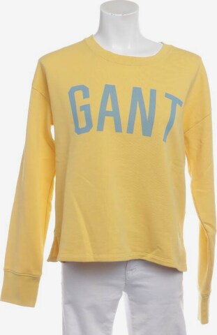 GANT Sweatshirt & Zip-Up Hoodie in M in Yellow: front