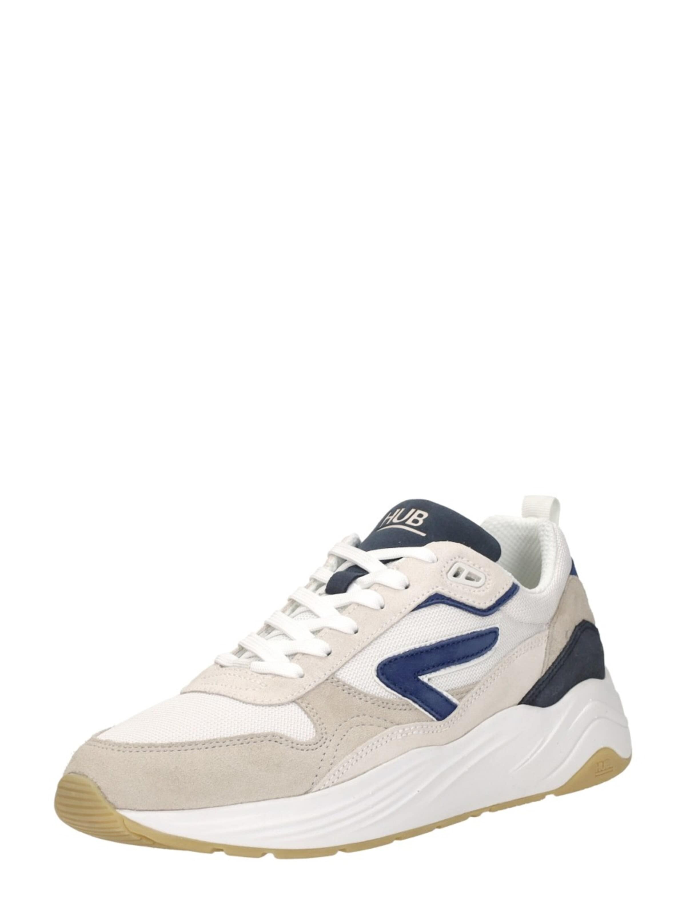 Baskets basses 'Glide S43' HUB en blanc : devant