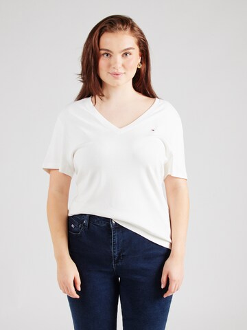 T-shirt Tommy Hilfiger Big & Tall en blanc : devant