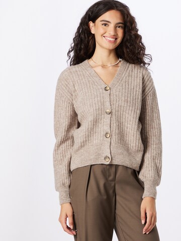 modström Knit Cardigan 'Goldie' in Beige: front