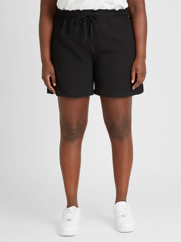 Noisy May Curve Loosefit Shorts 'RIPPLE' in Schwarz: predná strana