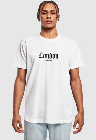 Mister Tee Shirt 'England London' in White: front
