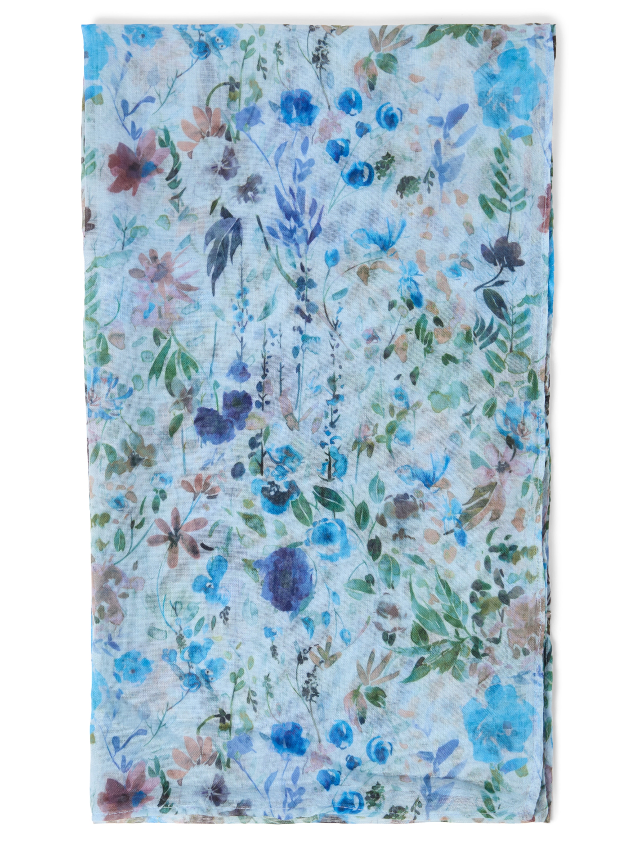 Marie Lund Schal in blau, Produktansicht