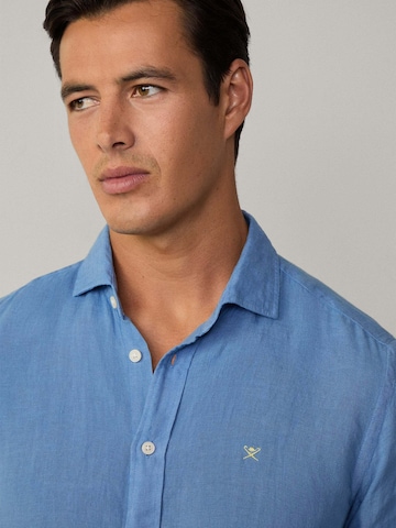 Hackett London Regular Fit Hemd 'Ess' in Blau