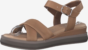 TAMARIS Sandal in Brown: front