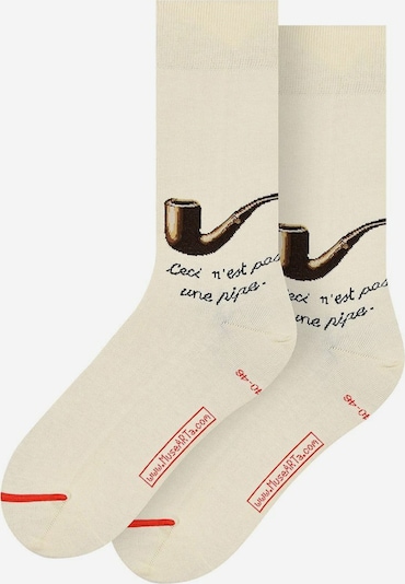 MuseARTa Chaussettes en beige / marron, Vue avec produit