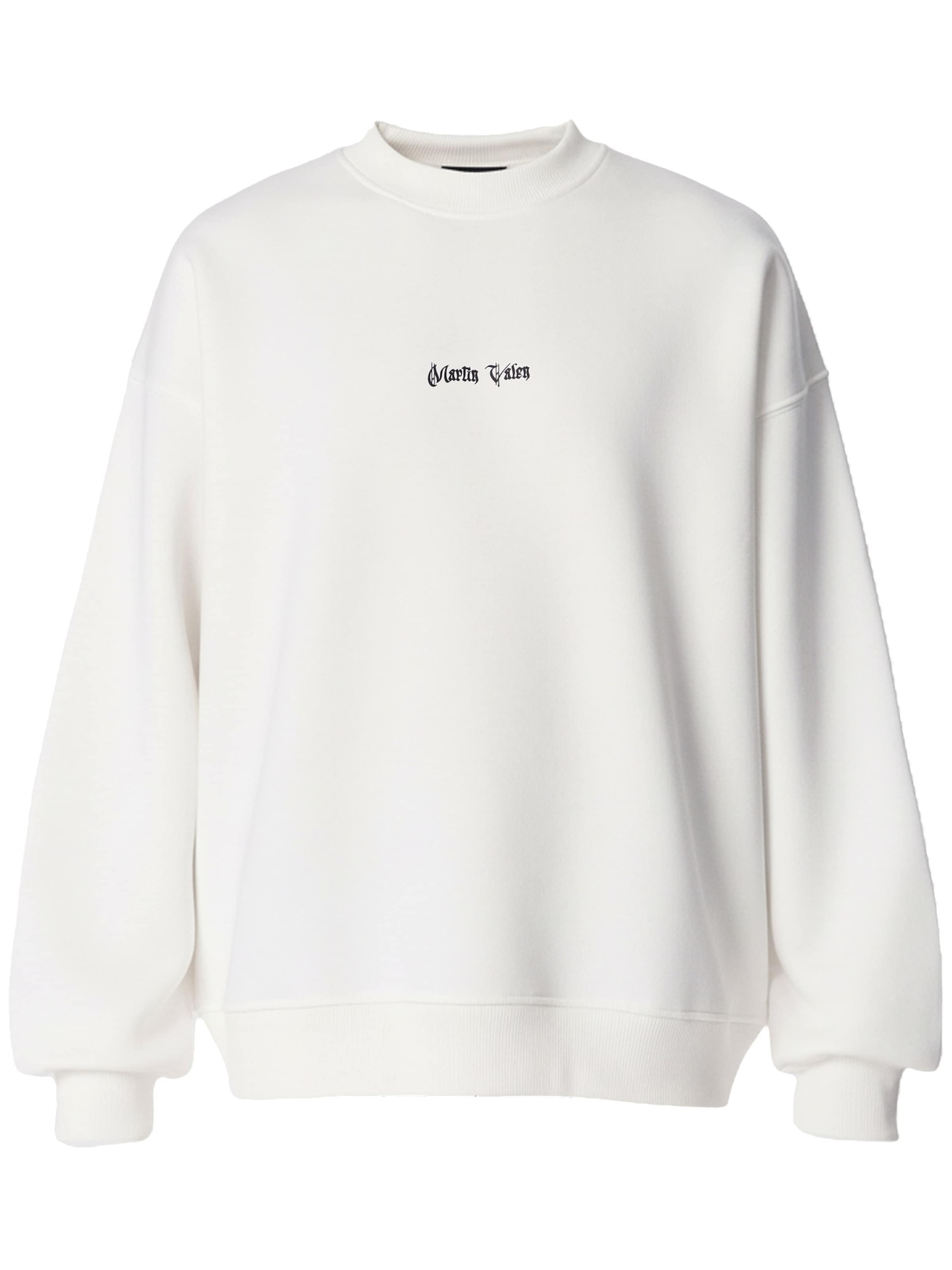 MARTIN VALEN Sweatshirt in Wit: voorkant