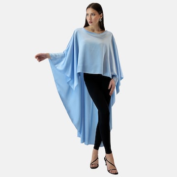Elara Cape 'Abaya' in Blauw: voorkant