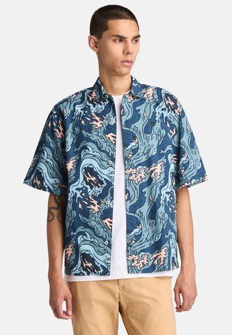 Regular fit Camicia 'Seersucker' di TIMBERLAND in blu: frontale