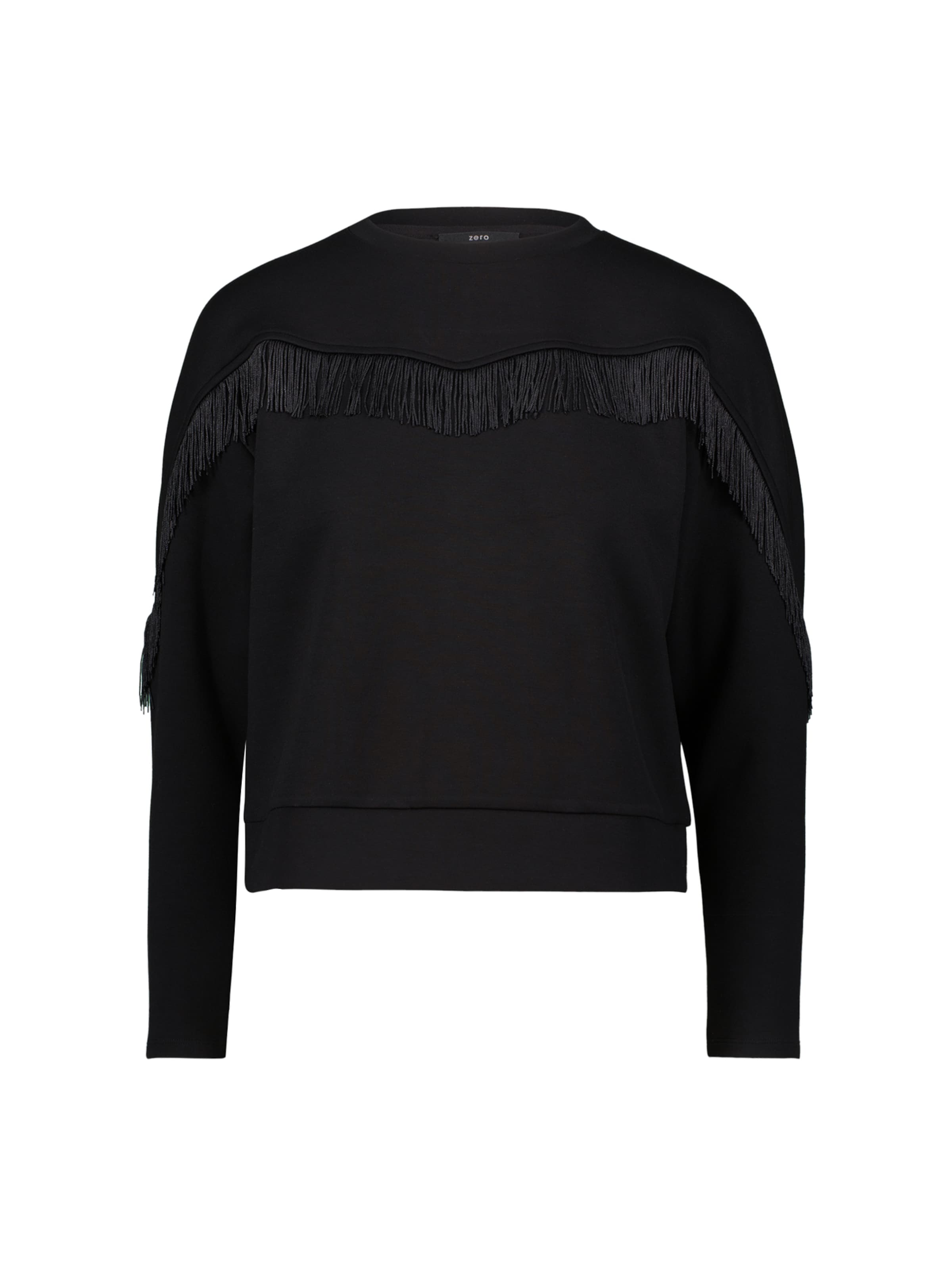 Sweat-shirt zero en noir : devant