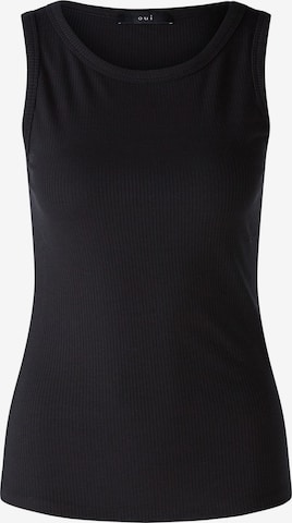 OUI Top in Black: front