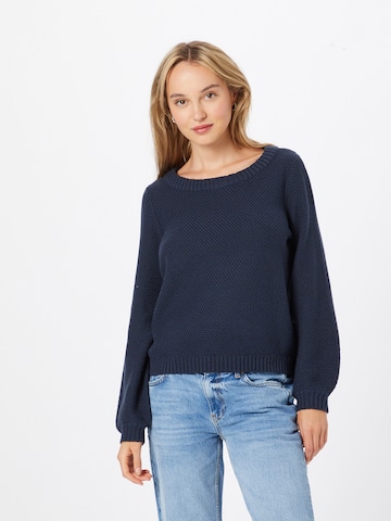 ICHI Sweater in Blue: front