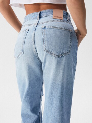 Pull&Bear Wide leg Jeans i blå