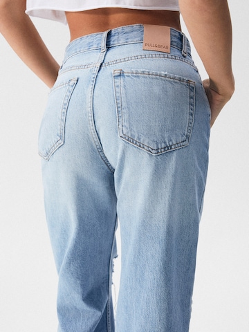 Wide Leg Jean Pull&Bear en bleu