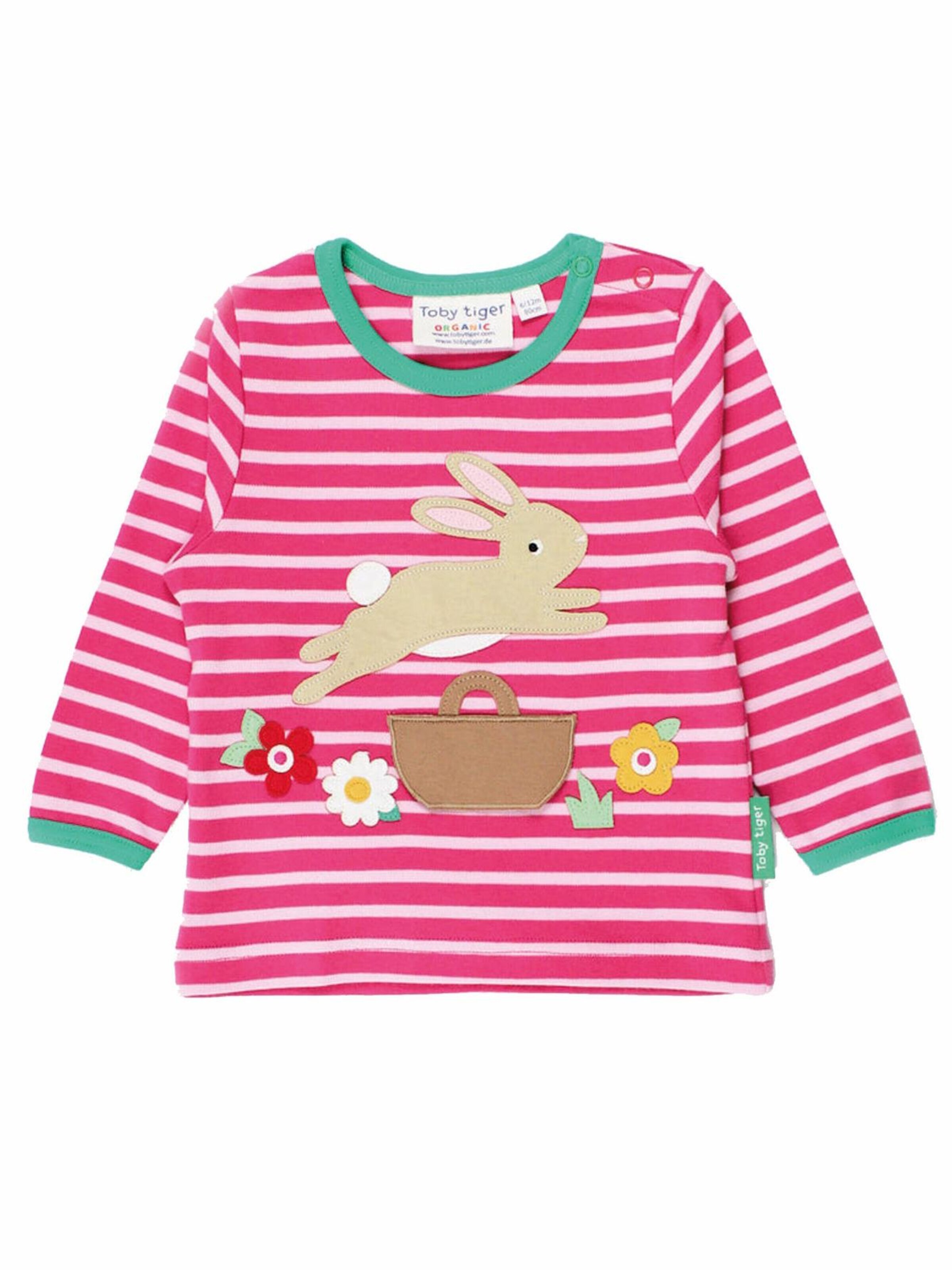 Toby Tiger Shirt in Pink: front