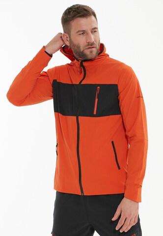 ENDURANCE Athletic Jacket in Orange: front