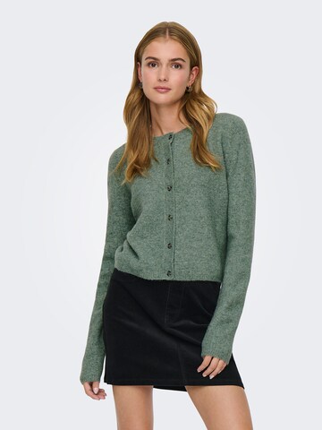 JDY Strickjacke 'JDYCHLOE' in Grün: Vorderseite