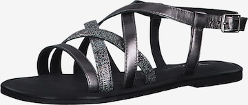 TAMARIS - Sandalias con hebilla en gris: frente