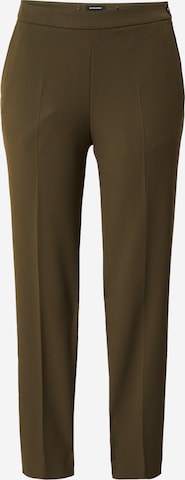 MORE & MORE Regular Pleated Pants in Green: front