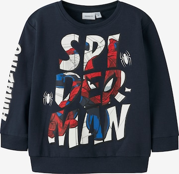 NAME IT Суичър 'NMMFLOYD SPIDER' в синьо: отпред