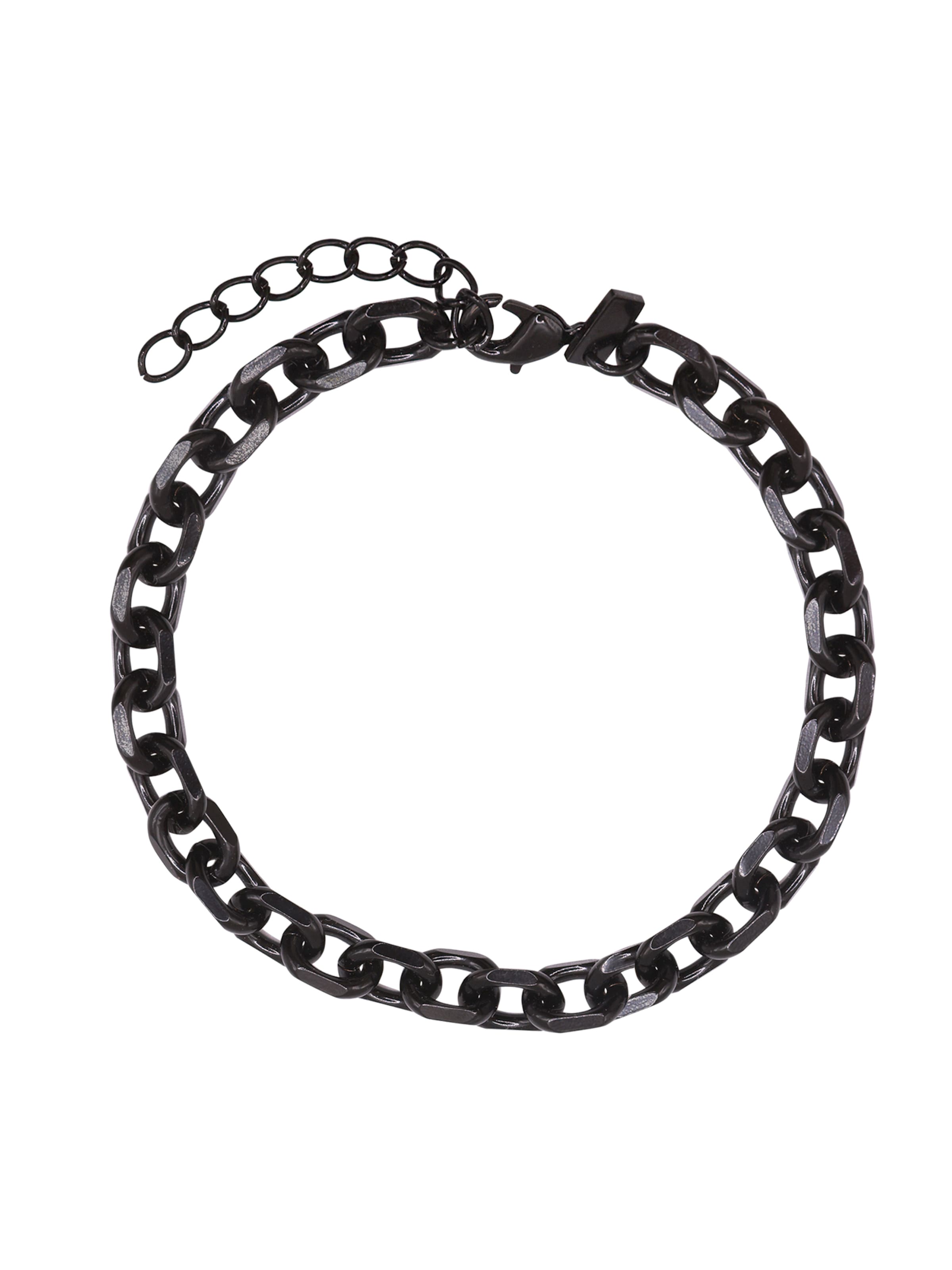 Heideman Armband 'Archie' in Schwarz: Vorderseite