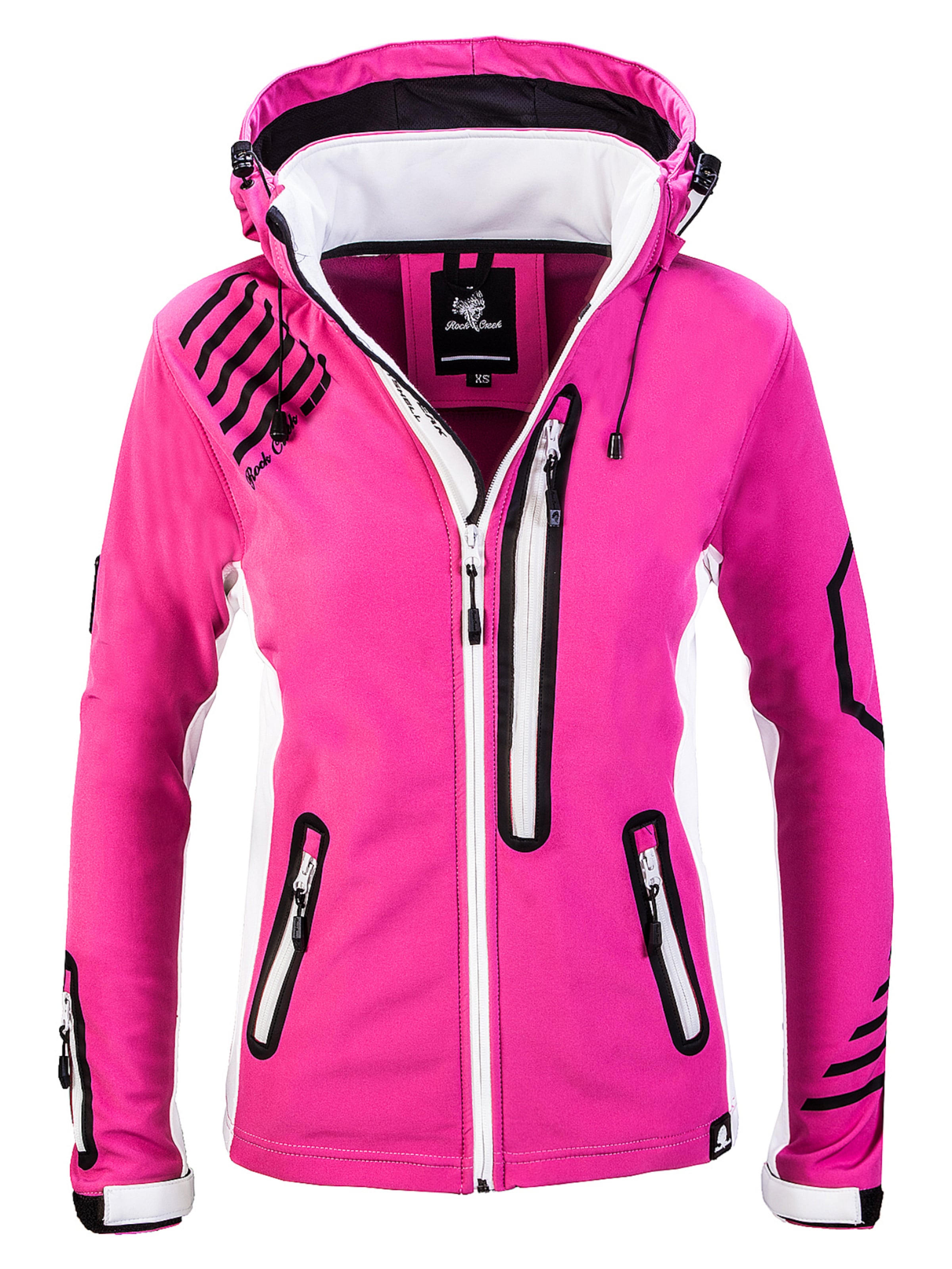 Rock Creek Outdoorjacke in Pink: Vorderseite