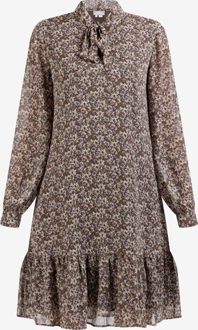 Usha Dress in Brown: front