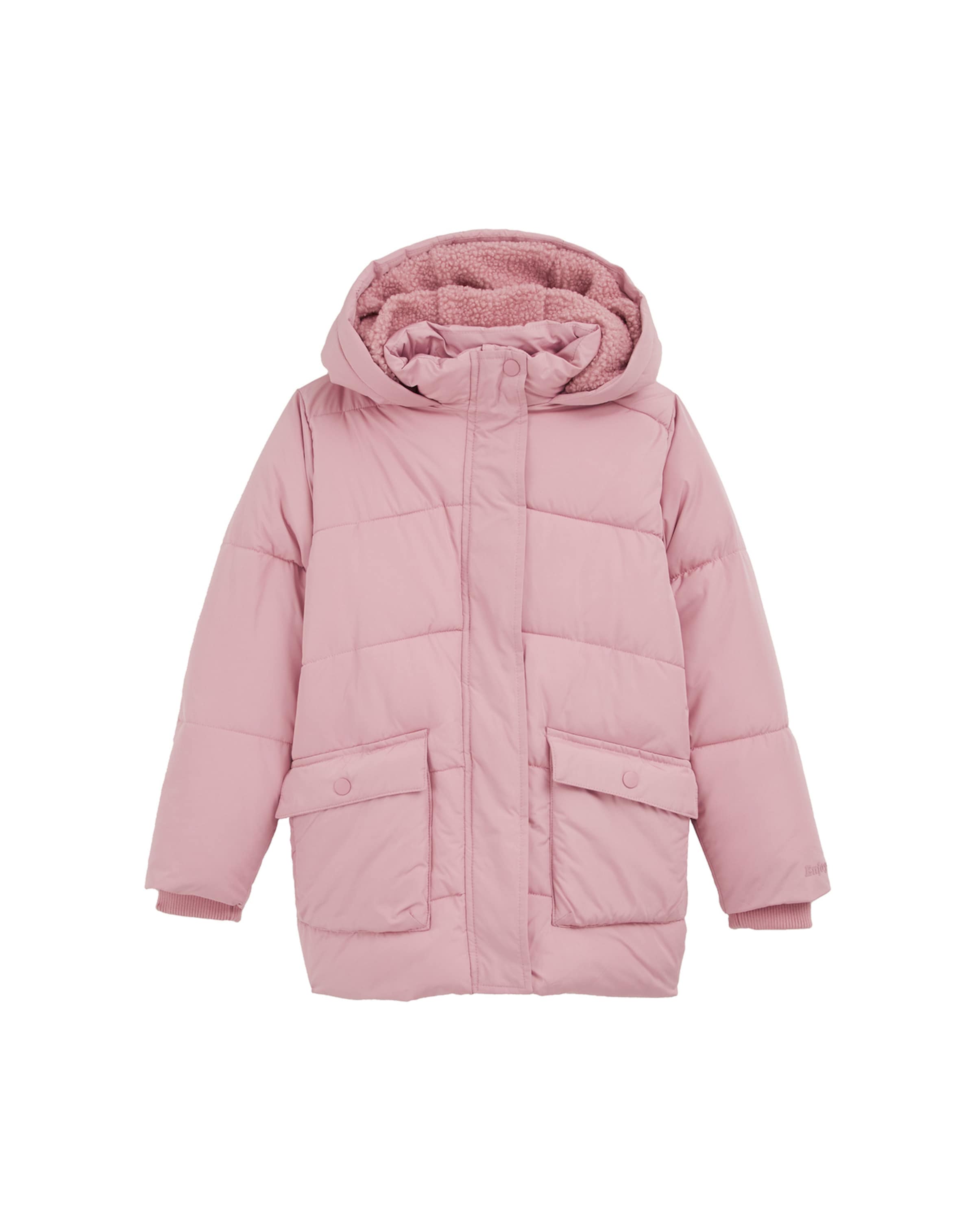 rožinė WE Fashion Žieminė striukė: priekis