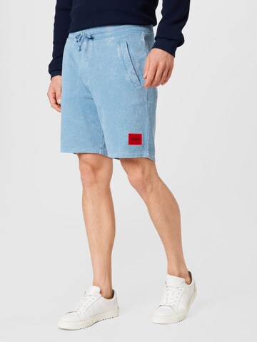 HUGO Red Regular Pants 'Diz' in Blue: front