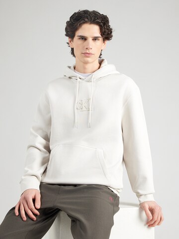 Calvin Klein Jeans Sweatshirt in Grey: front