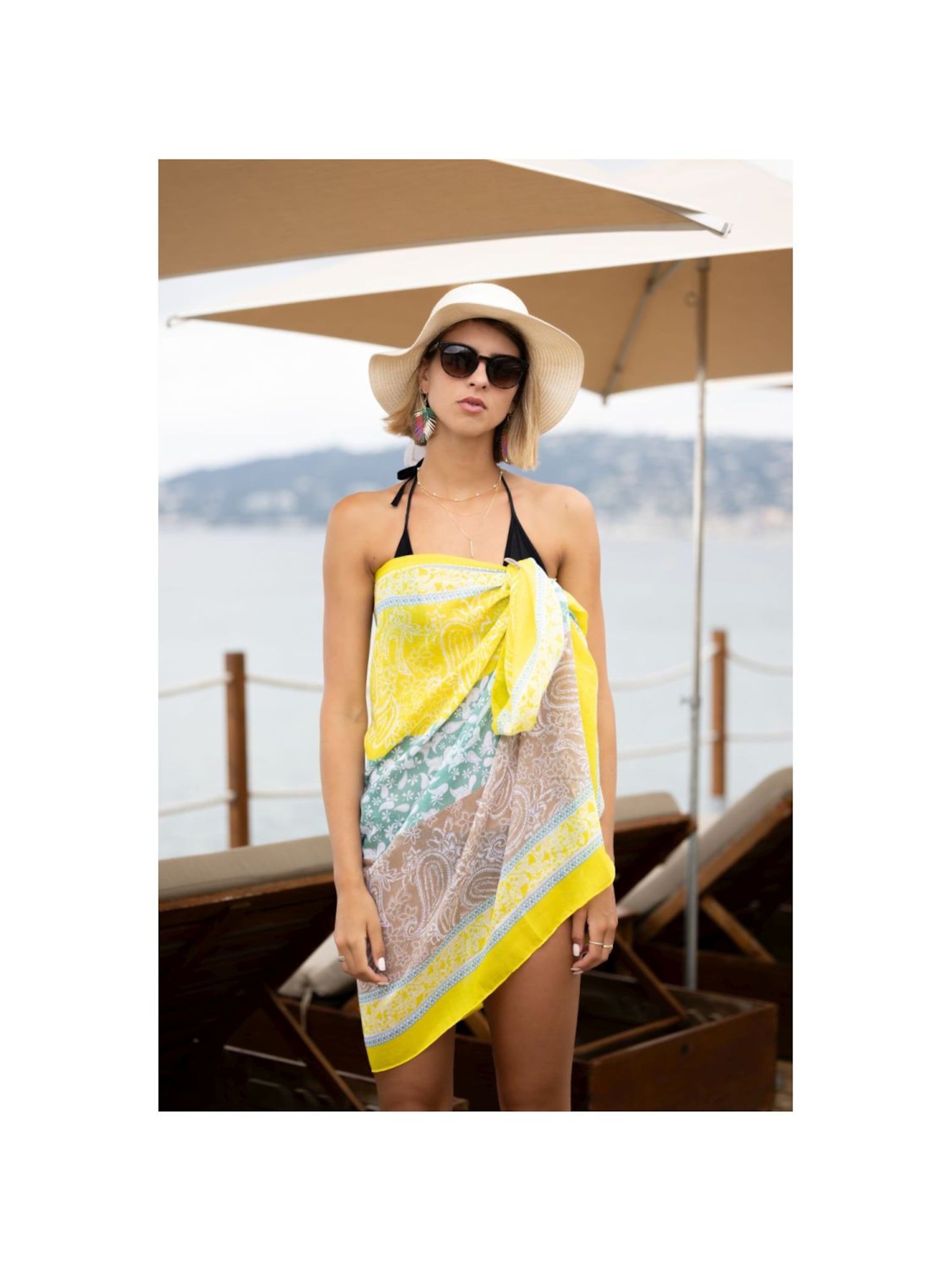 alberto cabale Beach dress 'NICOLETTA' in Yellow