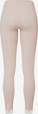 Hanro Regular Leggings ' Woolen Lace ' in Pink