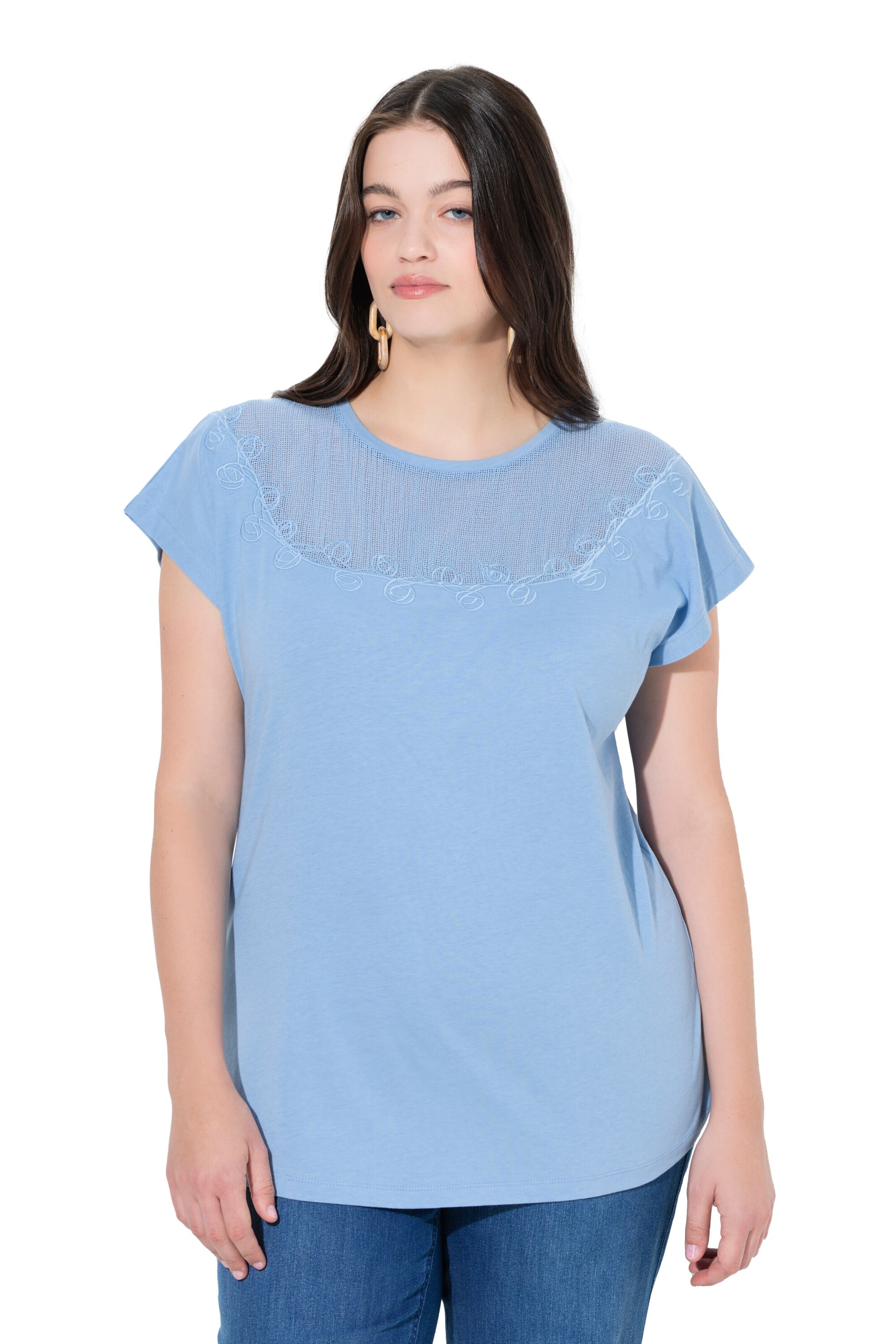 Ulla Popken Shirt in Blau: Vorderseite