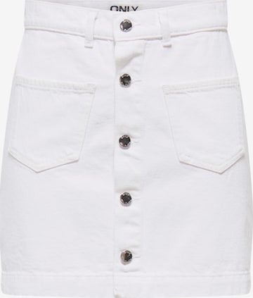 Fustă 'ONLAMAZING' de la ONLY pe alb: față