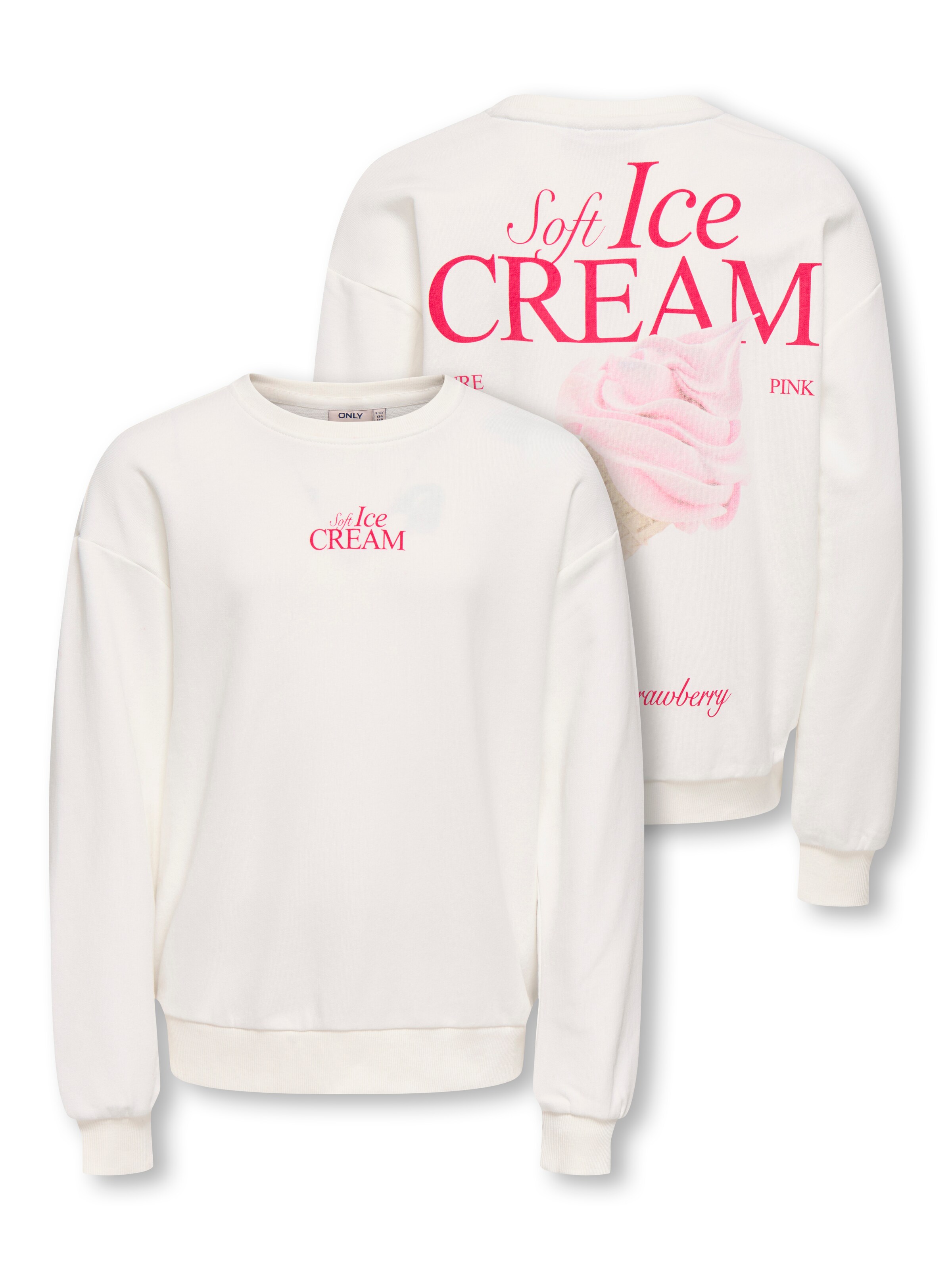 ONLY GIRLS Sweatshirt in Weiß