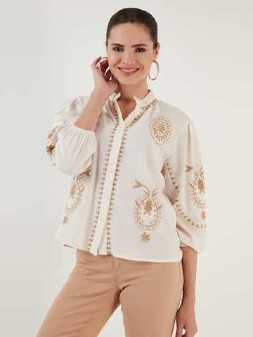 LELA Bluse in Beige