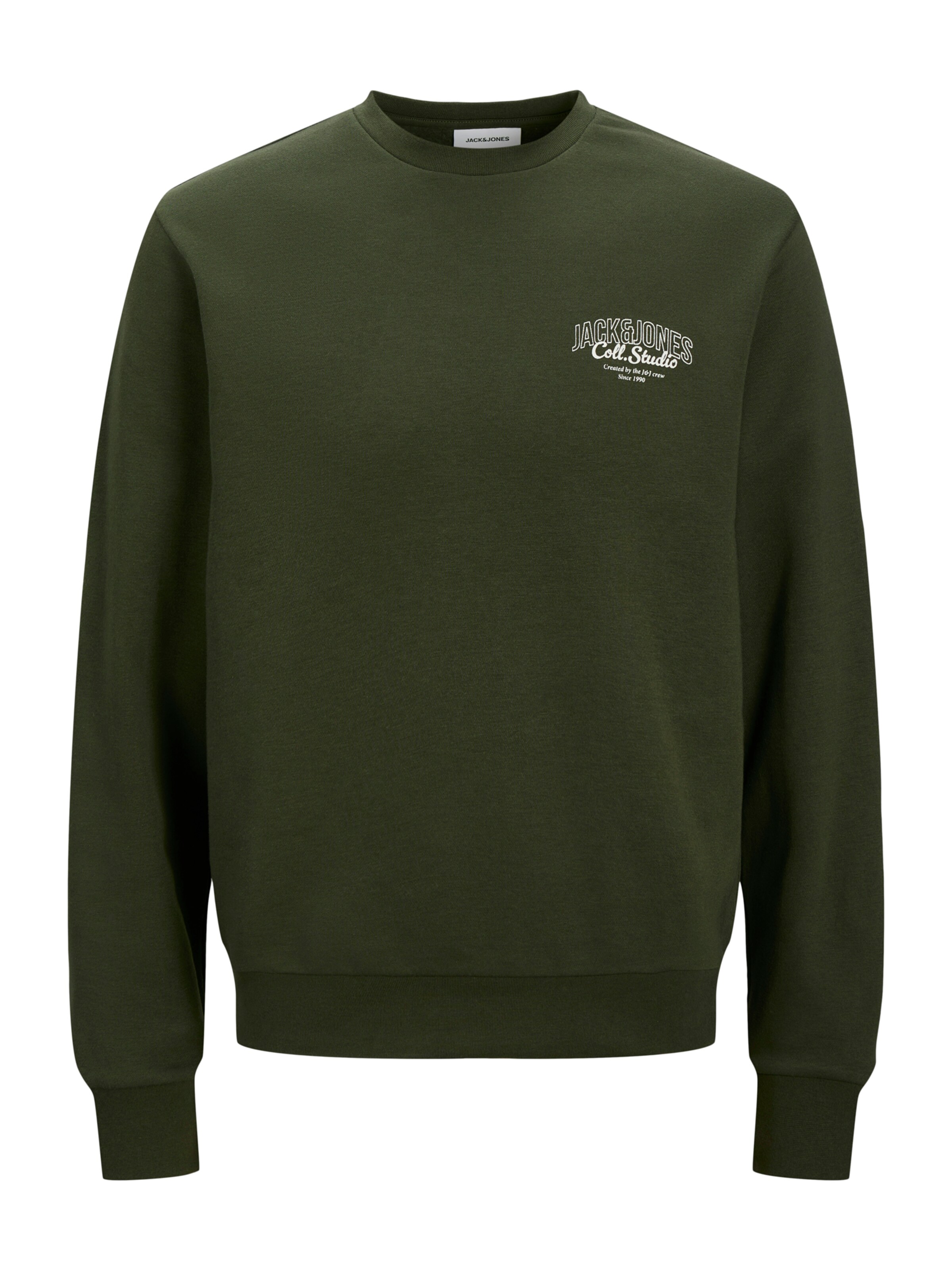 JACK & JONES Sweatshirt 'JJMAKOTO' in Green: front