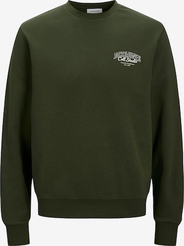 JACK & JONES Sweatshirt 'JJMAKOTO' in Green: front