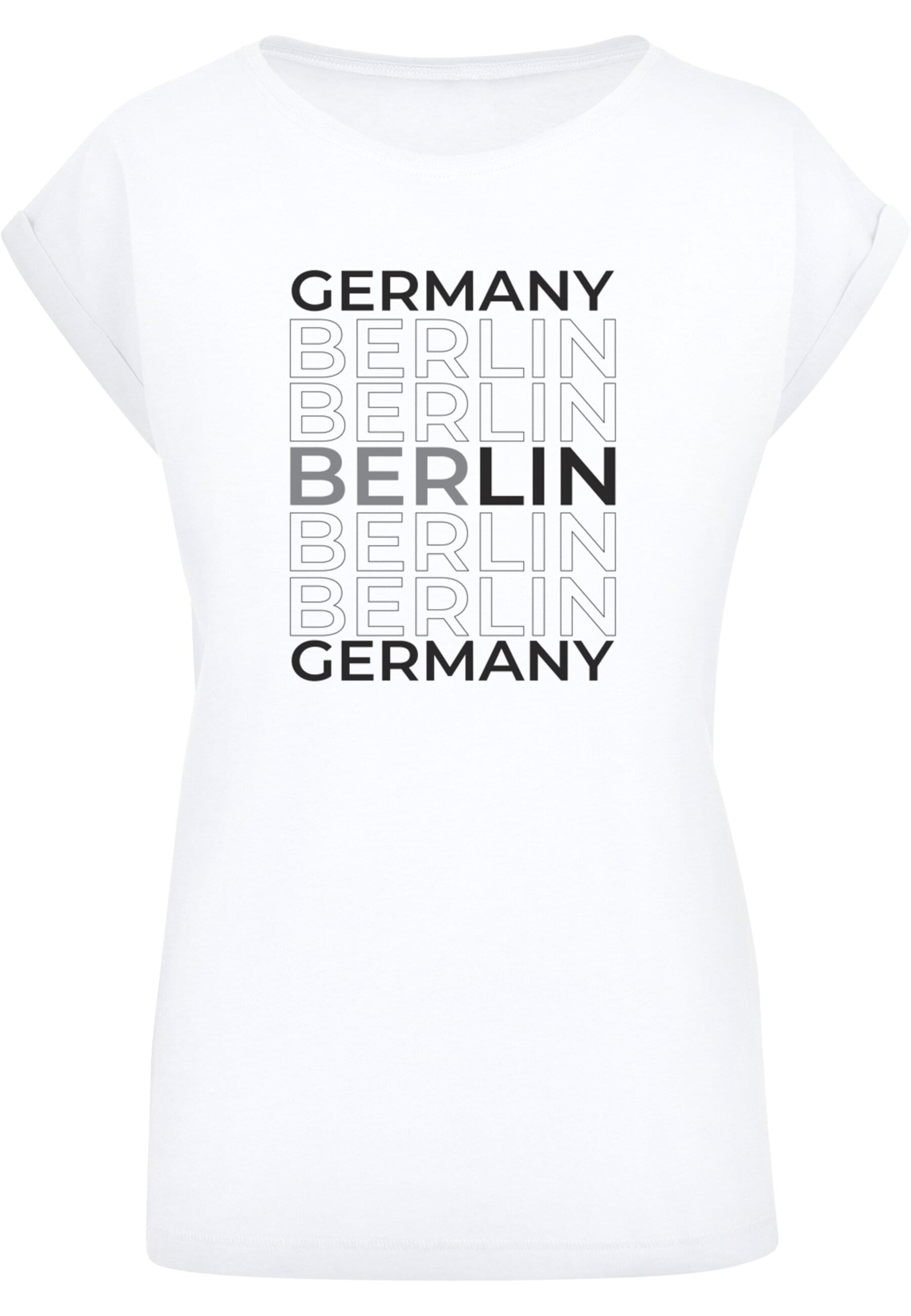 Merchcode Shirt 'Berlin' in White: front