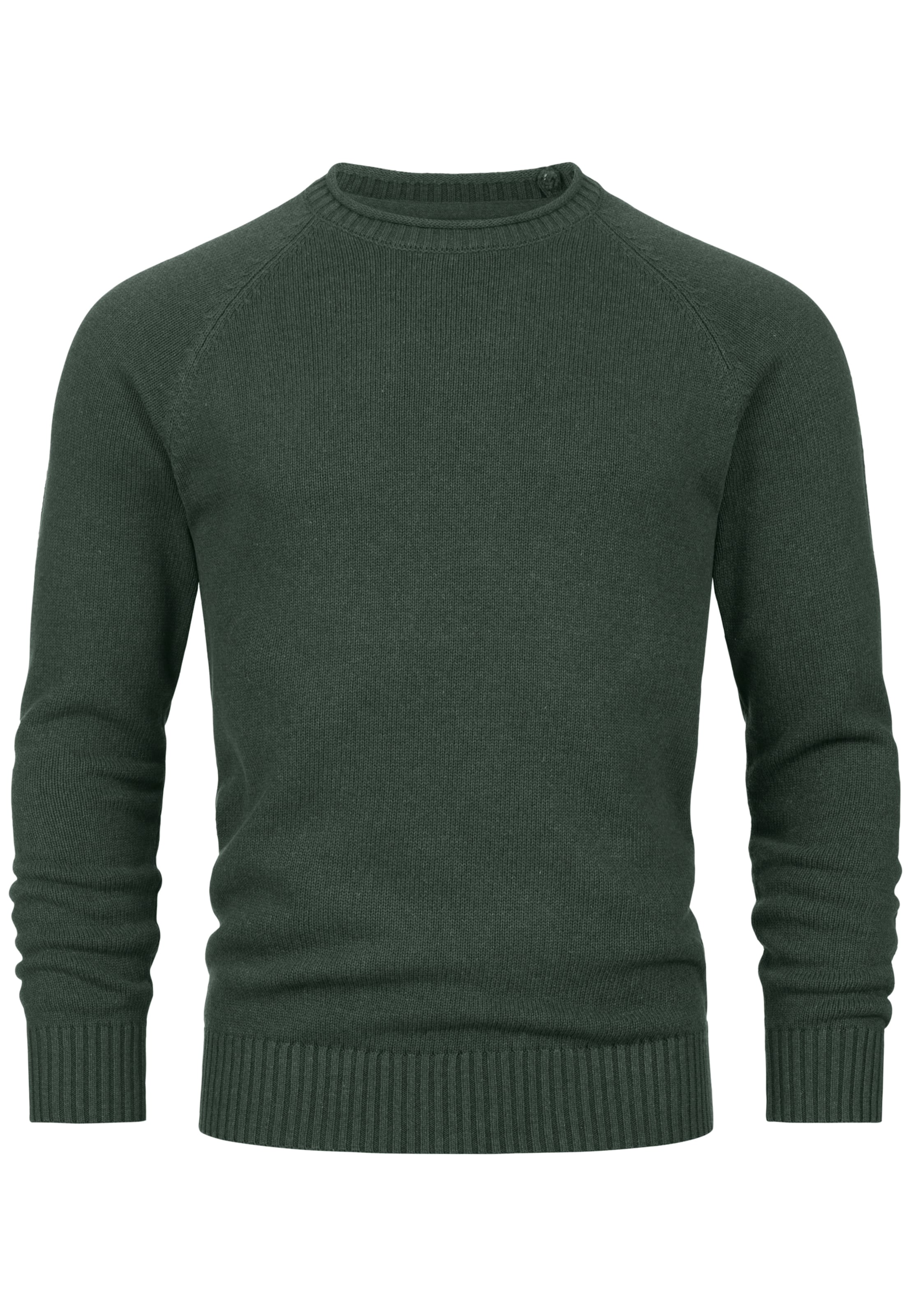 INDICODE JEANS Sweater 'Massum' in Green: front