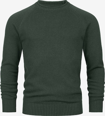 INDICODE JEANS Sweater 'Massum' in Green: front