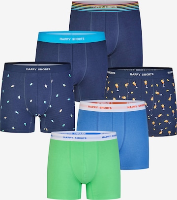 Happy Shorts - Boxers ' Fan-Prints ' em azul: frente