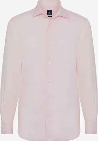 Coupe regular Chemise Boggi Milano en rose : devant