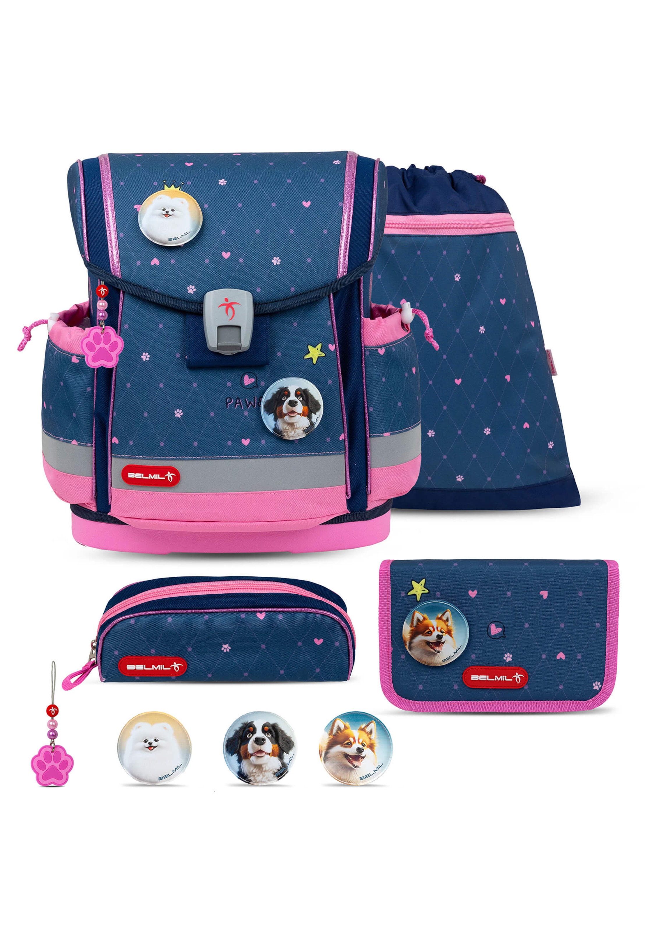 Belmil Backpack in Purple: front