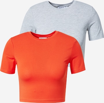 WEEKDAY Shirt in Oranje: voorkant