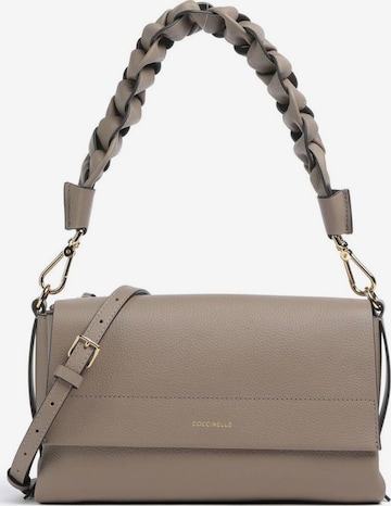 Coccinelle Handbag 'Boheme Grana Double Handbag Double Grainy Leather' in Grey: front