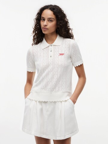 Pull-over Tommy Jeans en blanc : devant