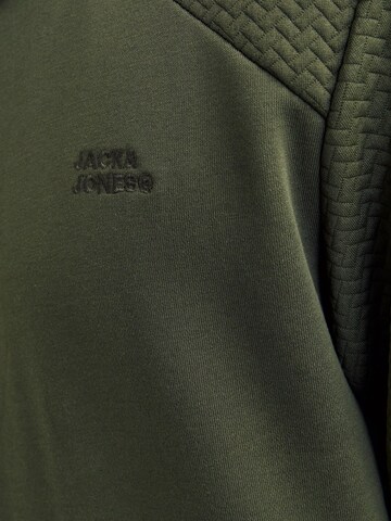 JACK & JONES Μπλούζα φούτερ 'JJESTAPLE' σε πράσινο